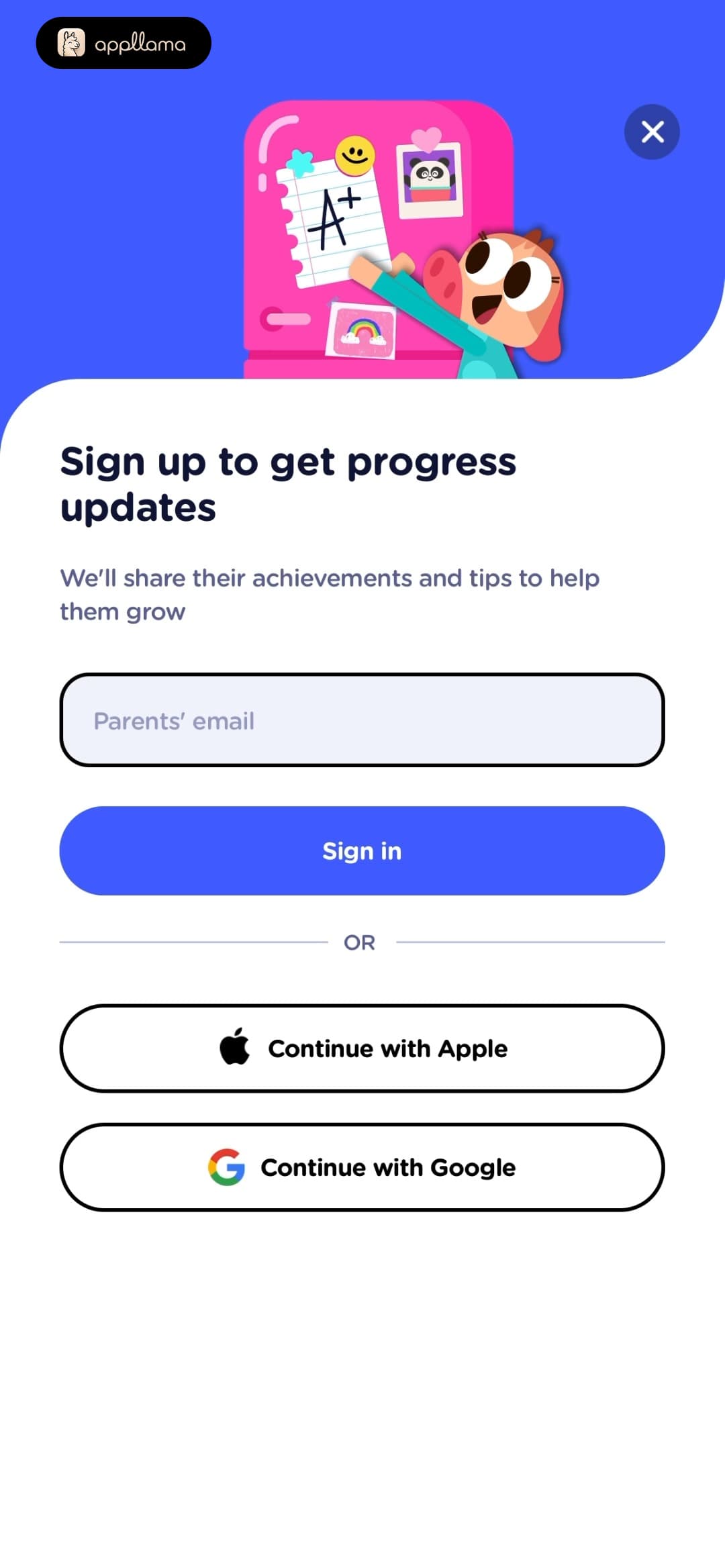 Parent Sign Up