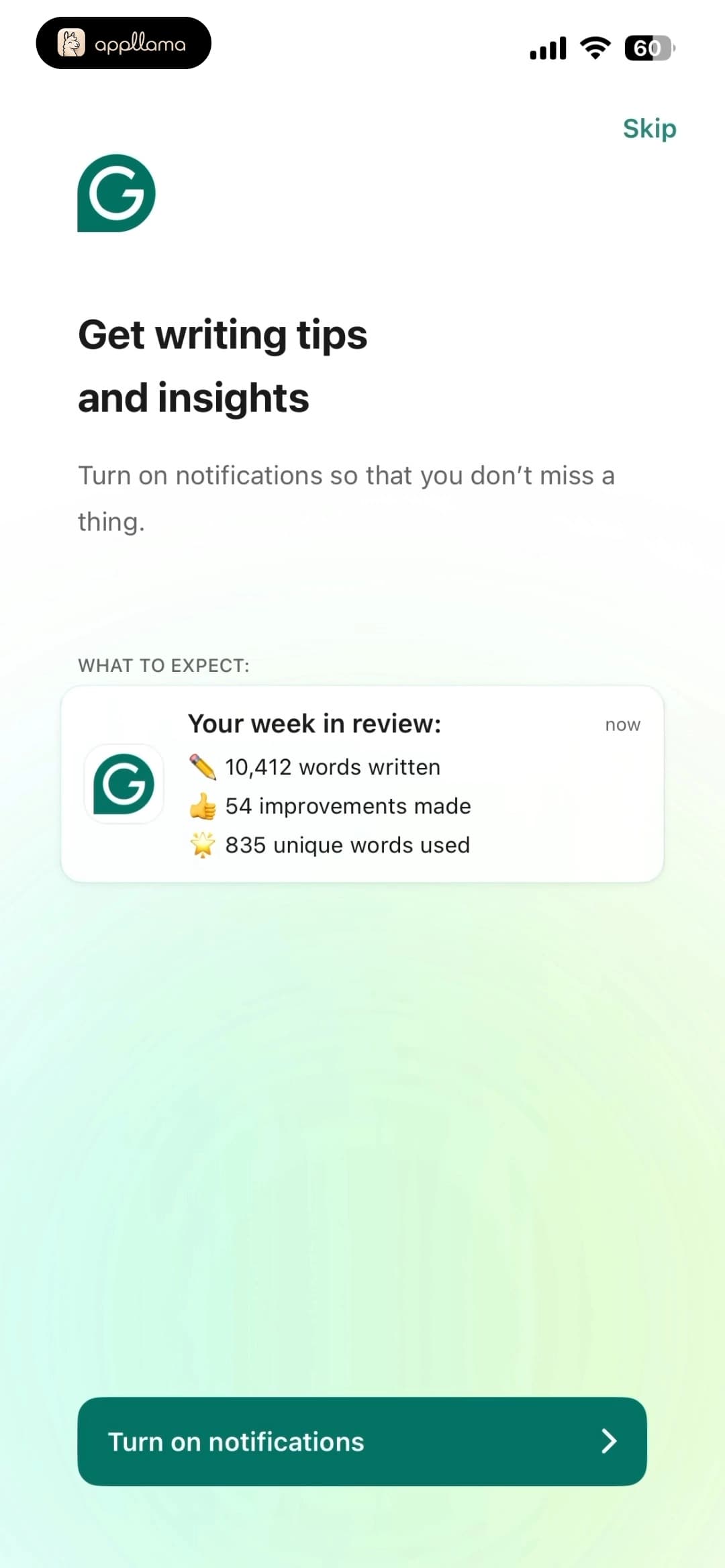Notification Opt-In