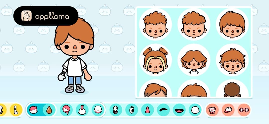 Hair Thumbnail Grid