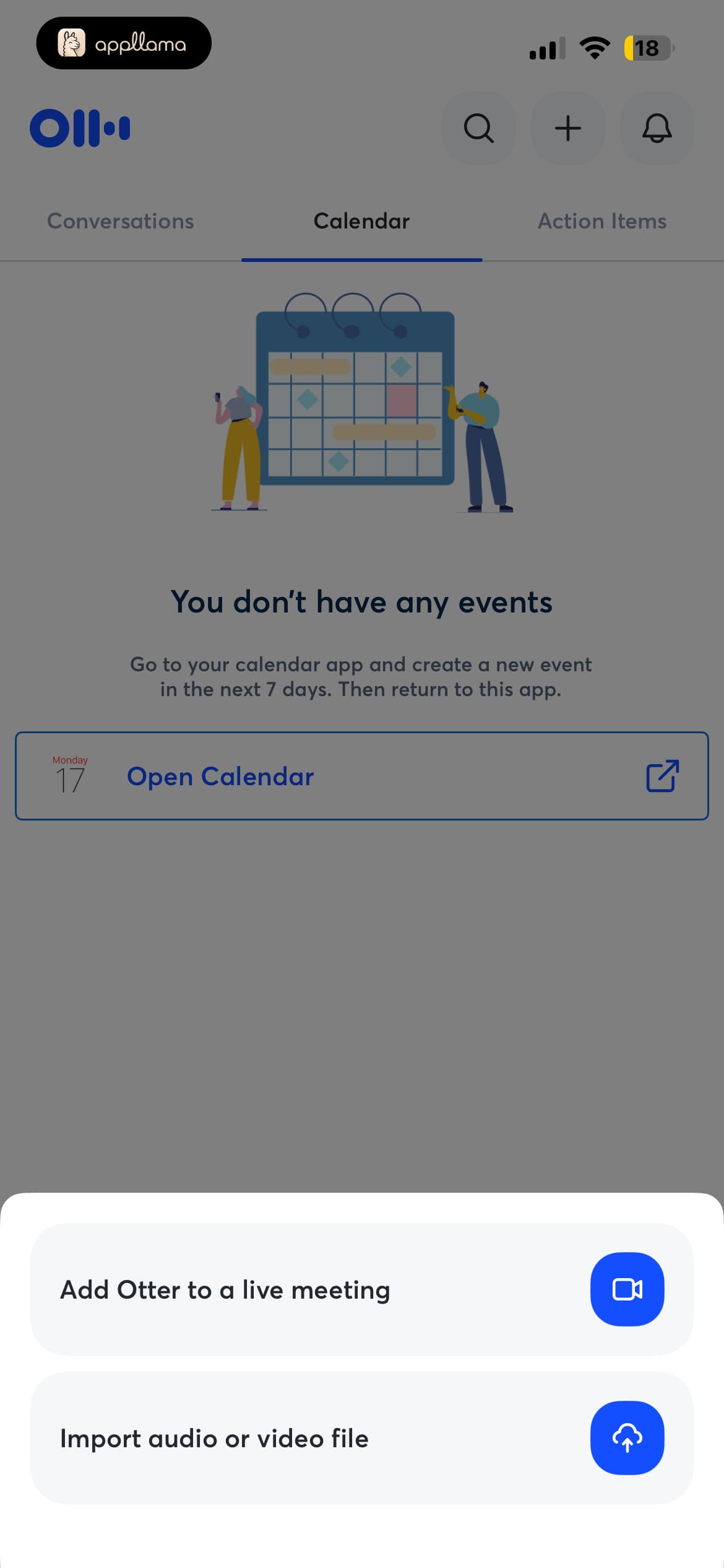 Calendar Add Sheet