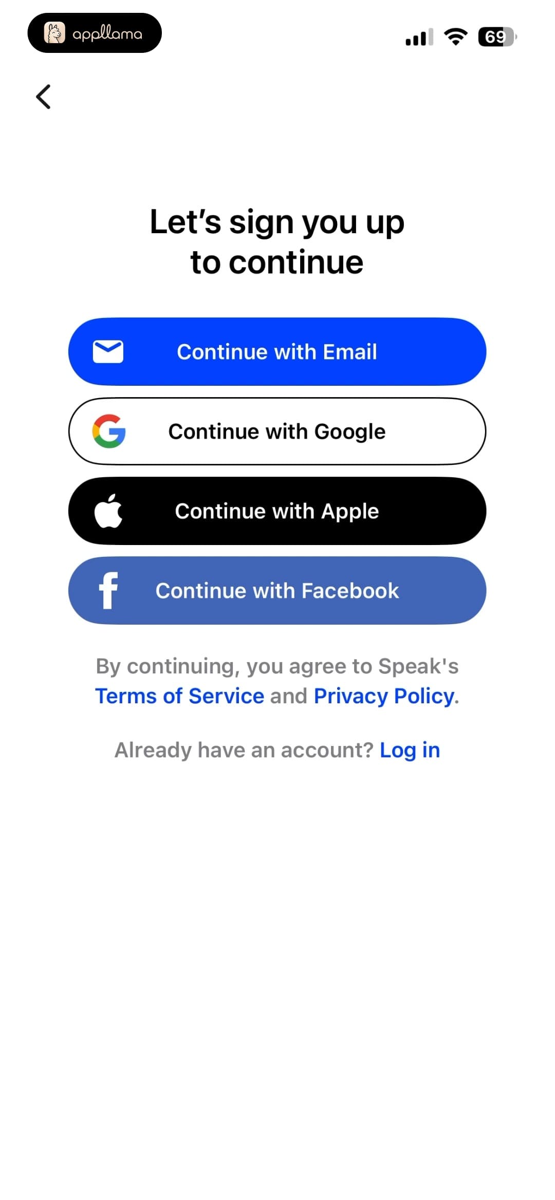 Login Options