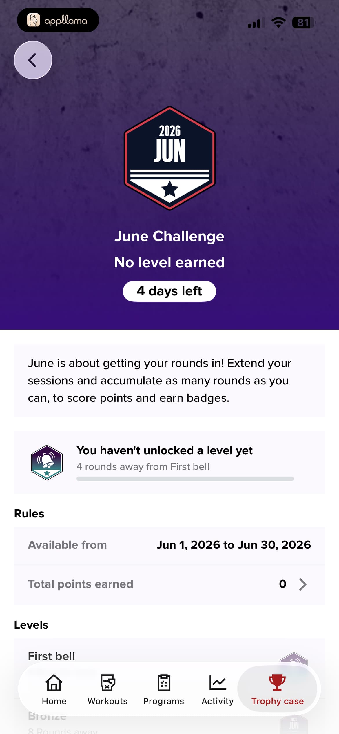 June Challenge Detail