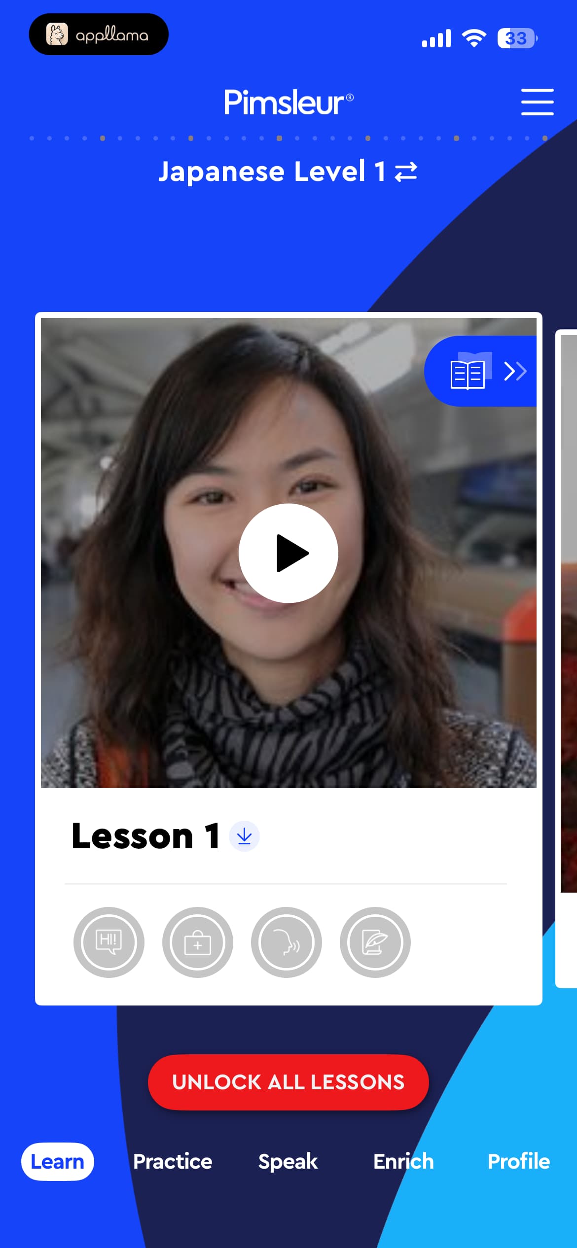 Learn Lesson Carousel