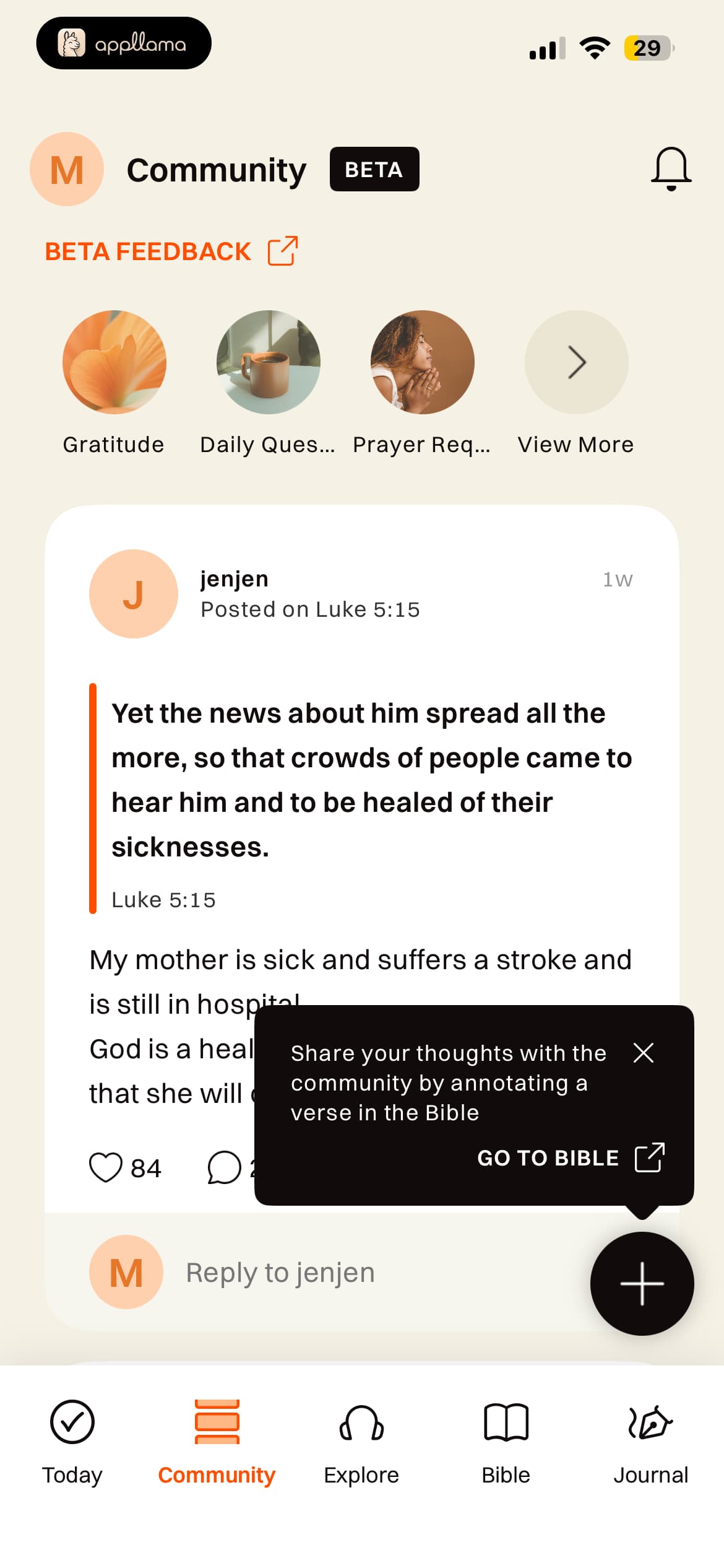 Community Tip Feed