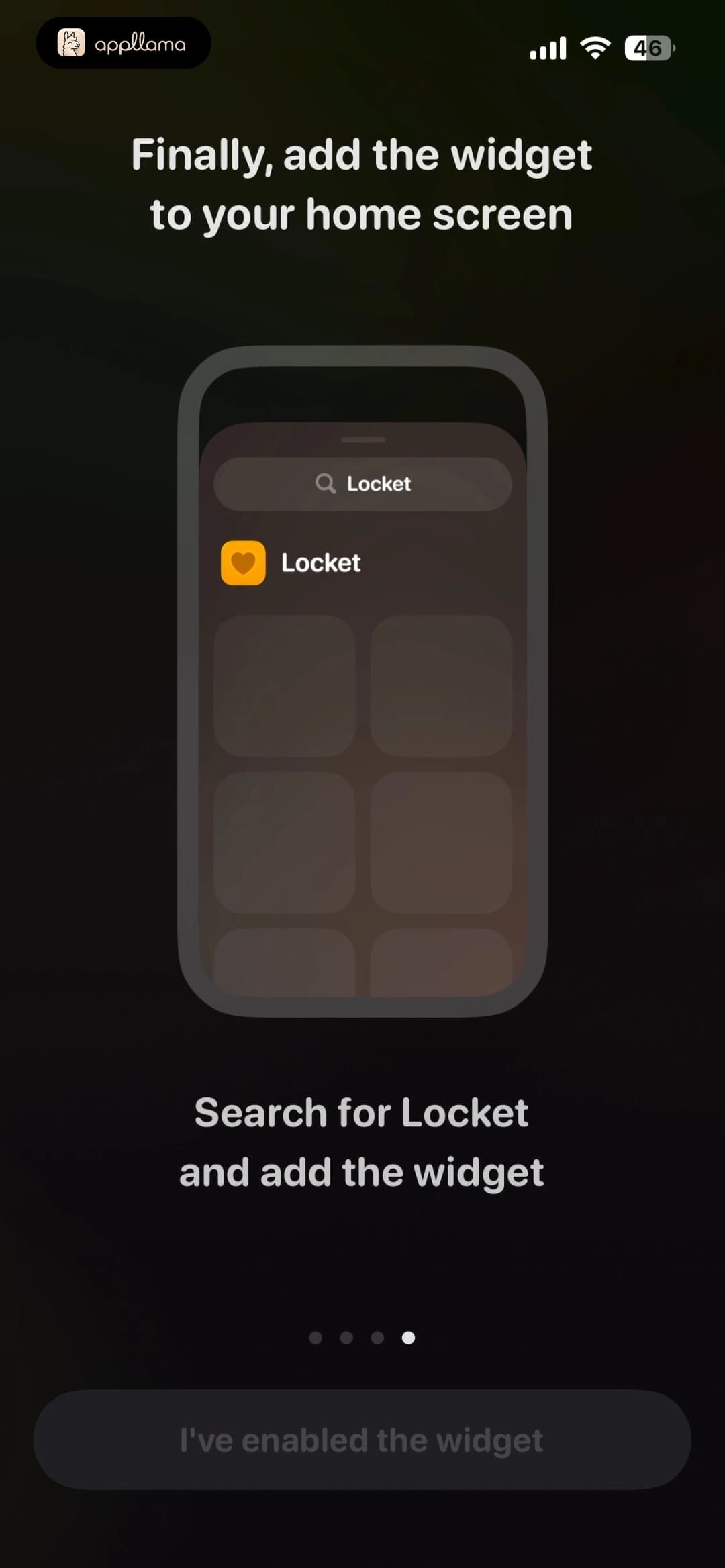 Widget Search Step