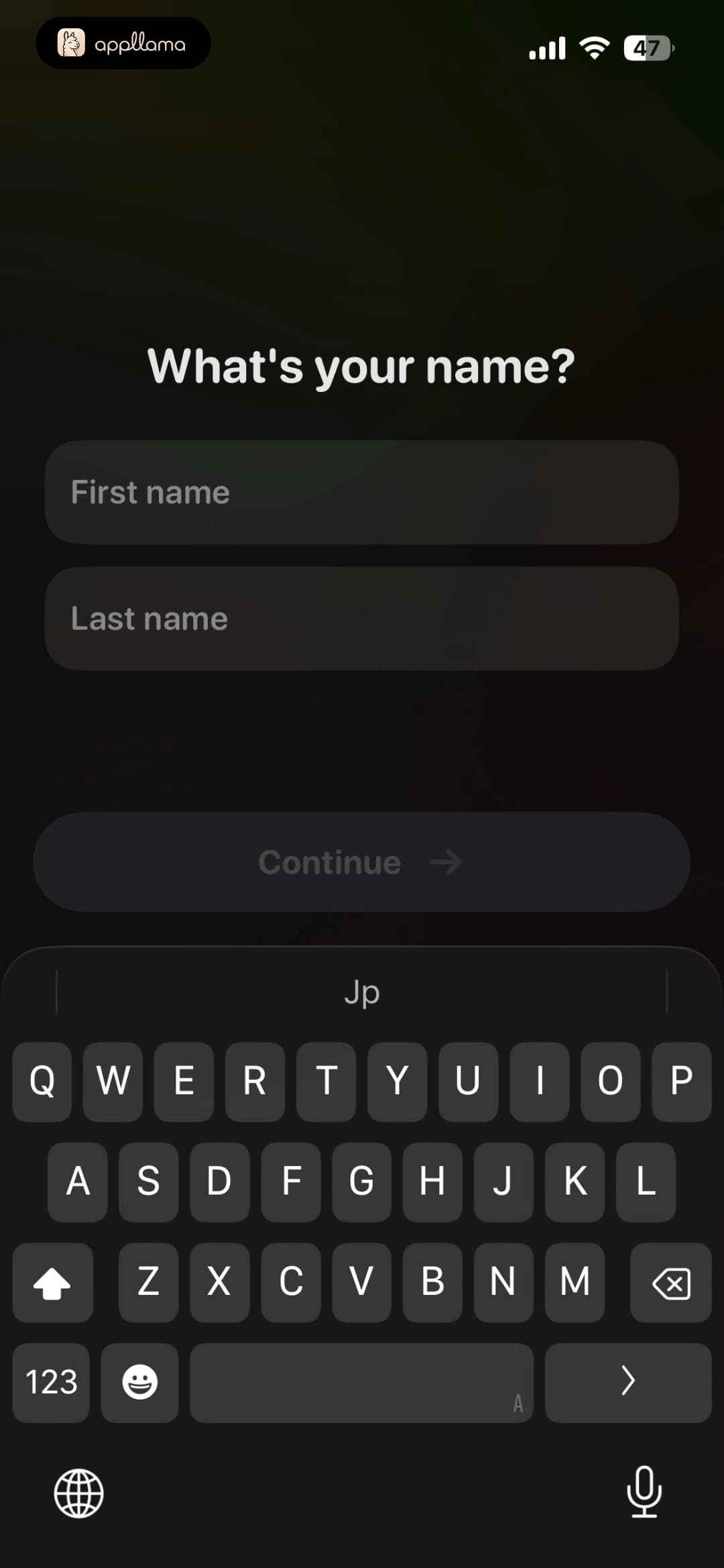 Name Entry