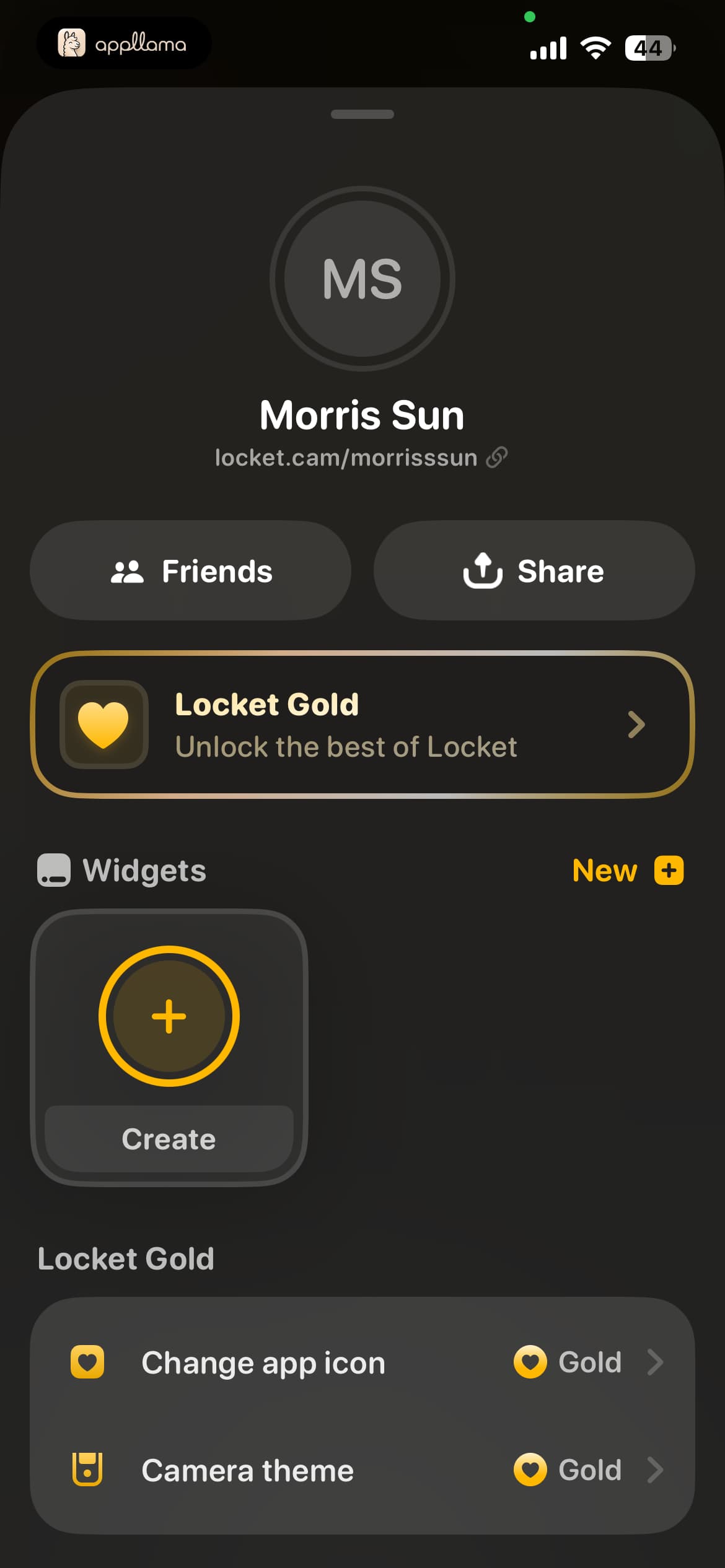 Profile Widgets