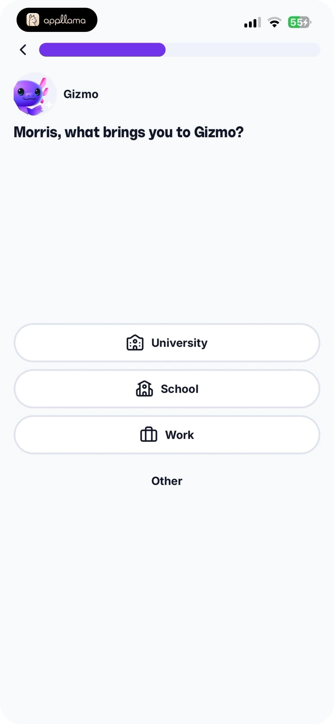 Purpose Selection