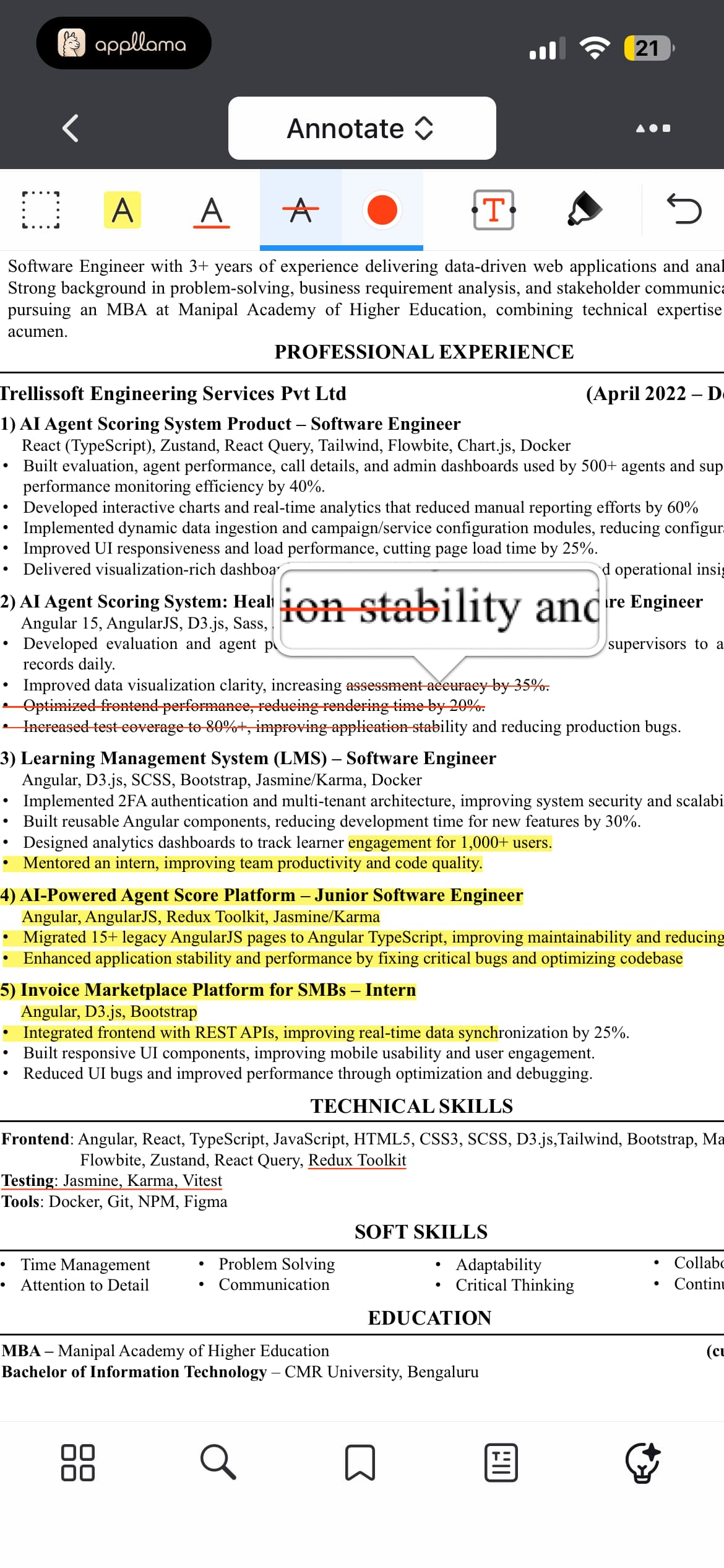 PDF Text Annotation