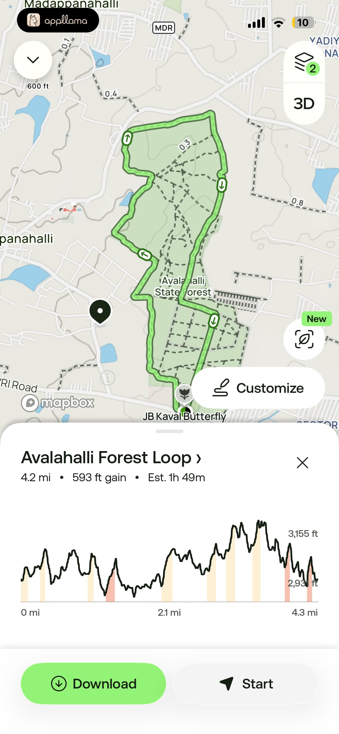 Trail Map Detail