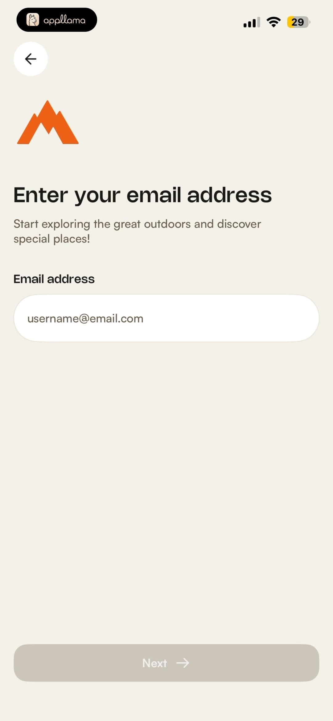 Email Entry