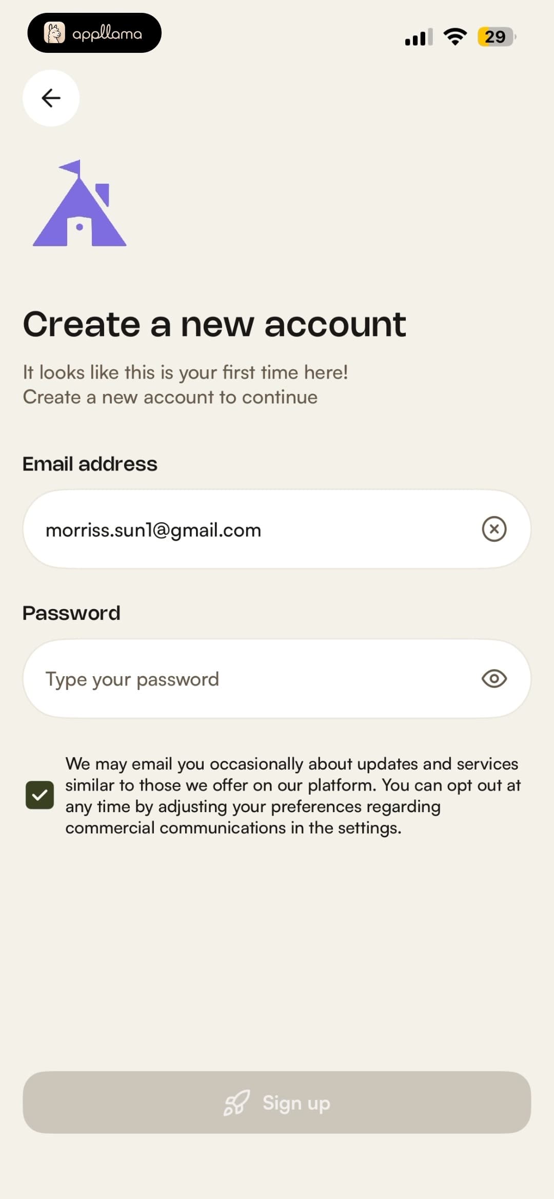 Account Creation