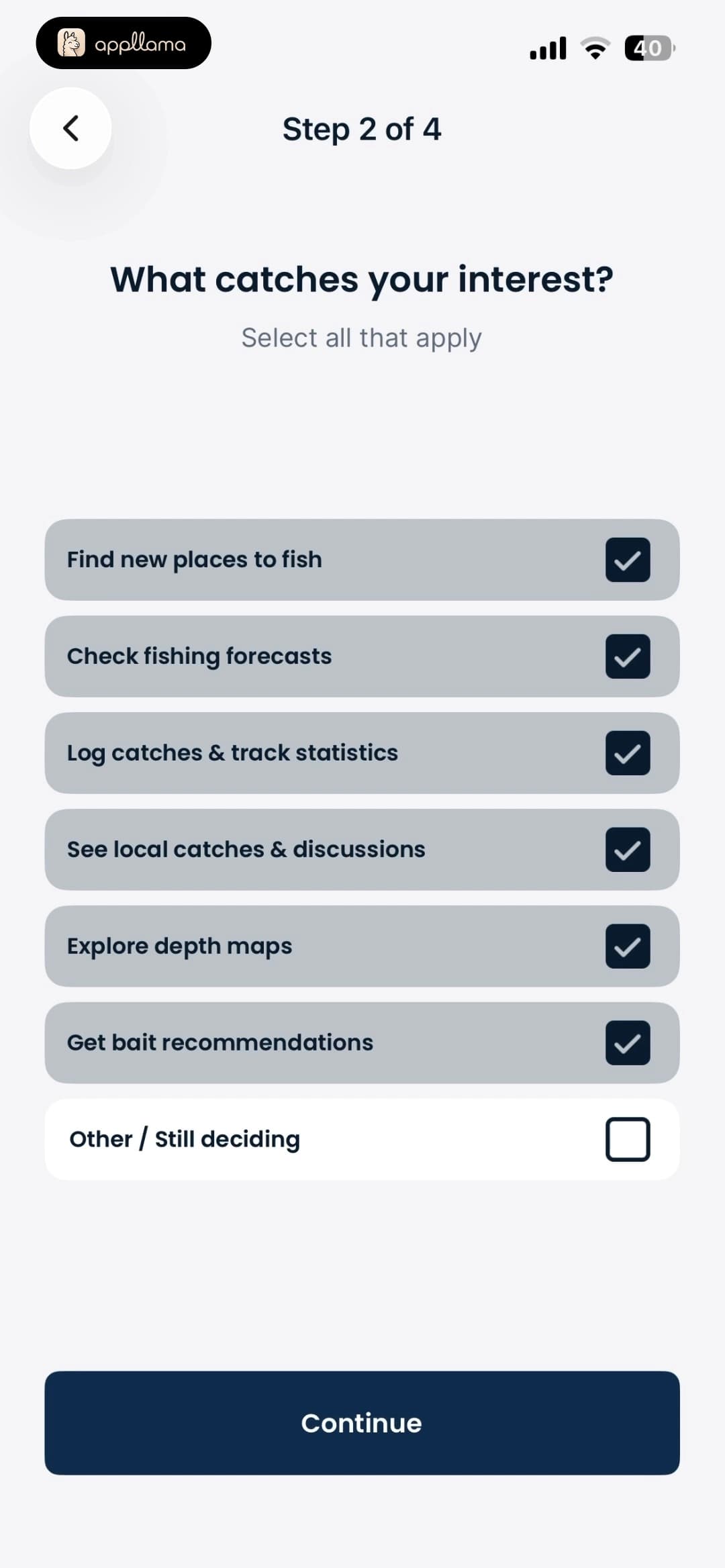 Interest Selection