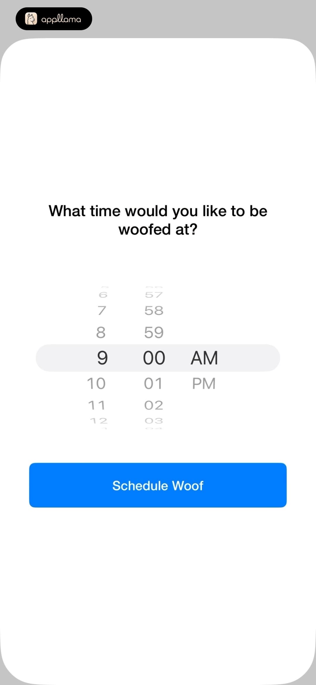 Woof Time Scheduler
