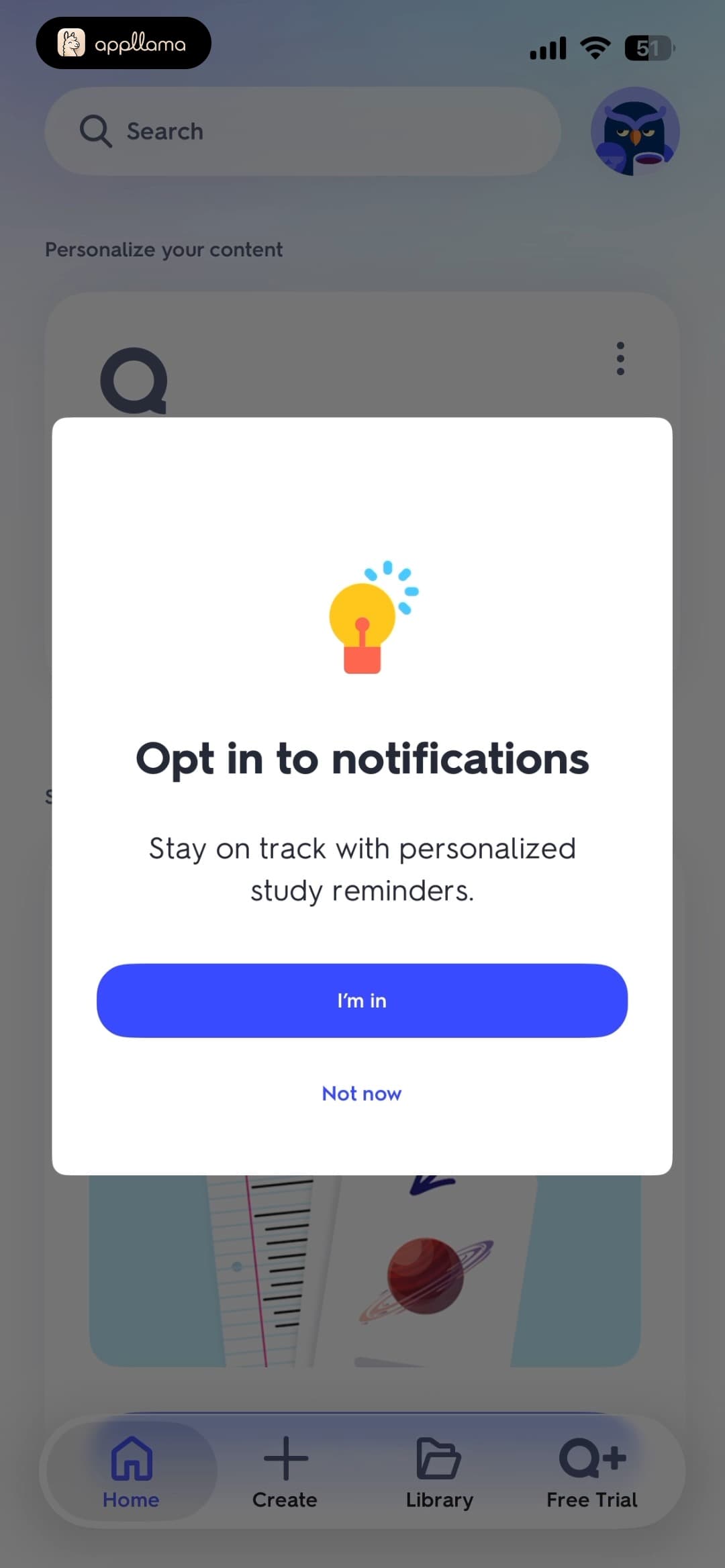 Notification Opt-in