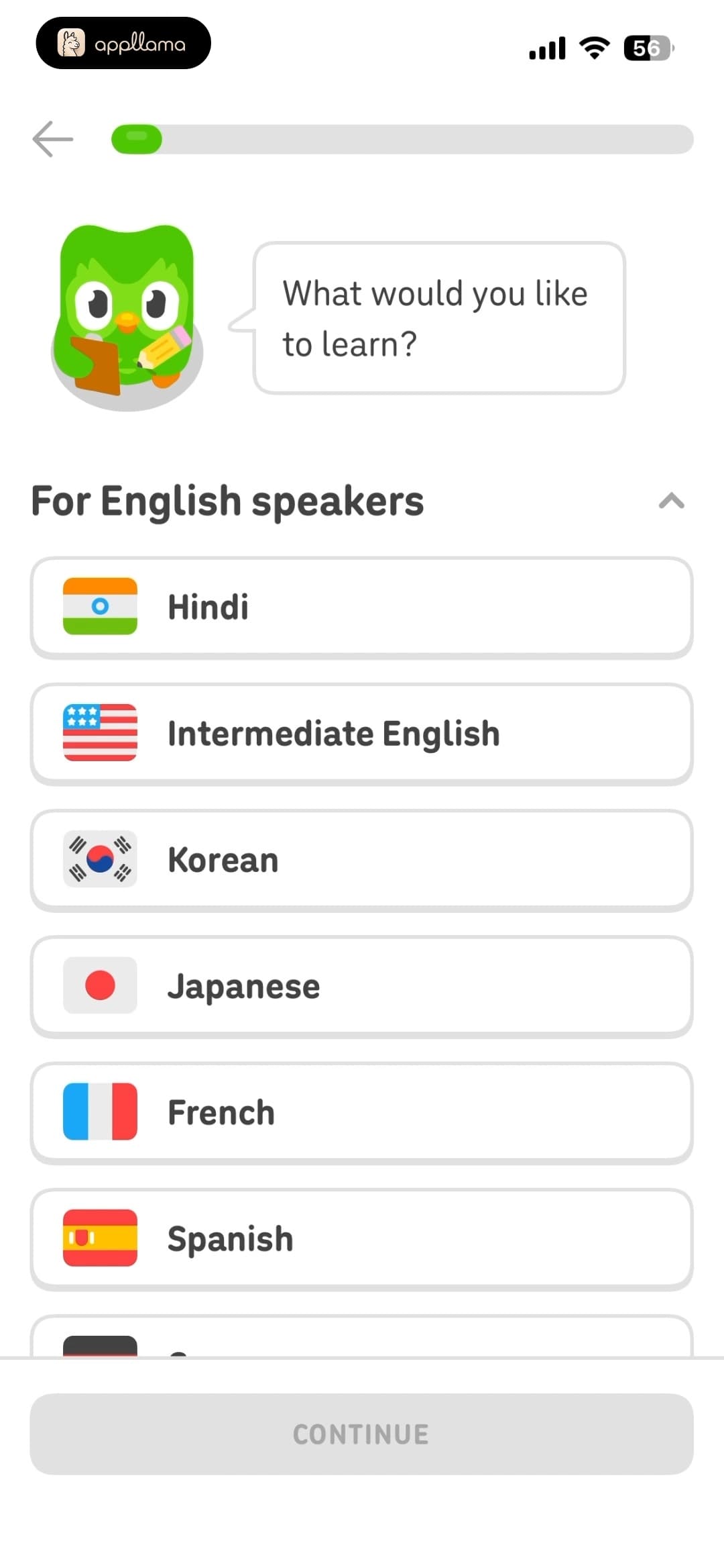 Course Language List