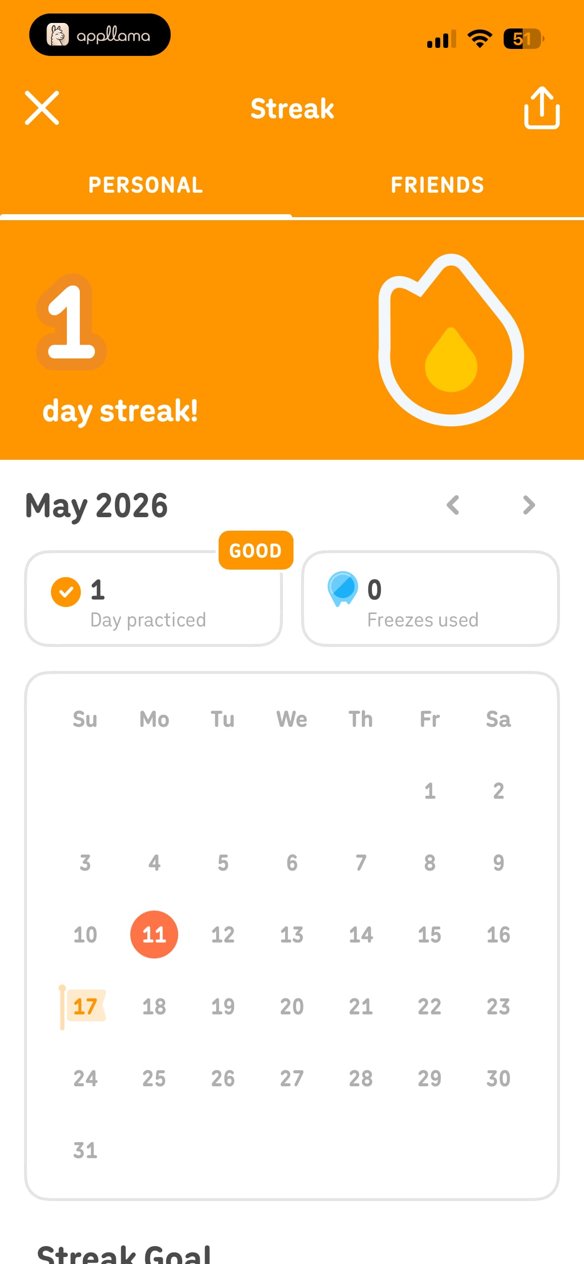 Streak Overview