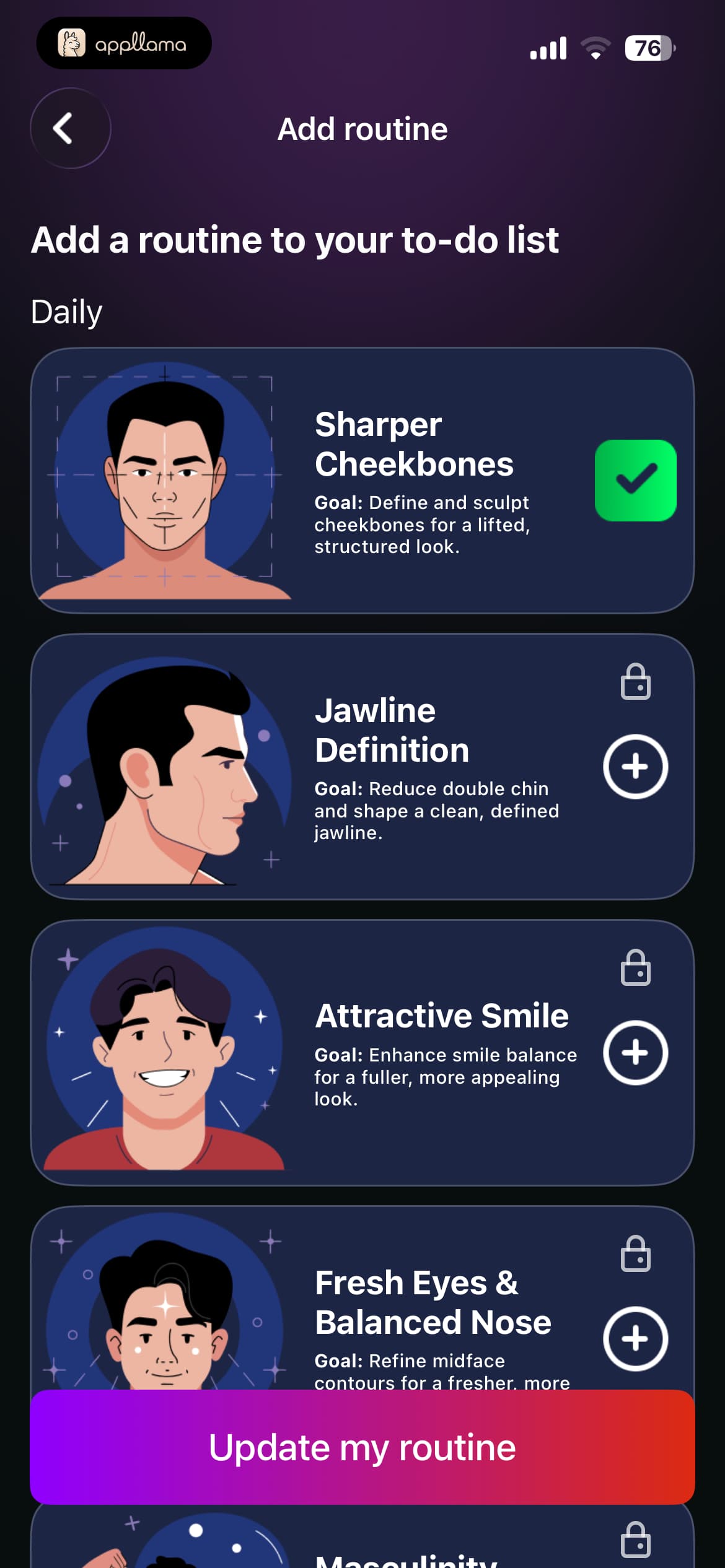 Add Routine List