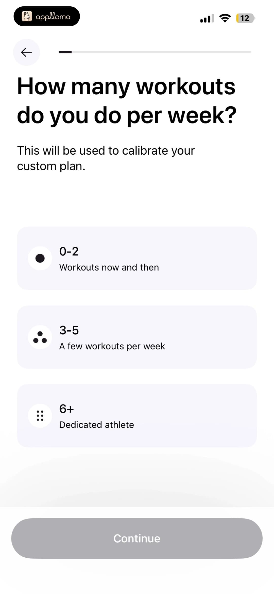 Workout Frequency