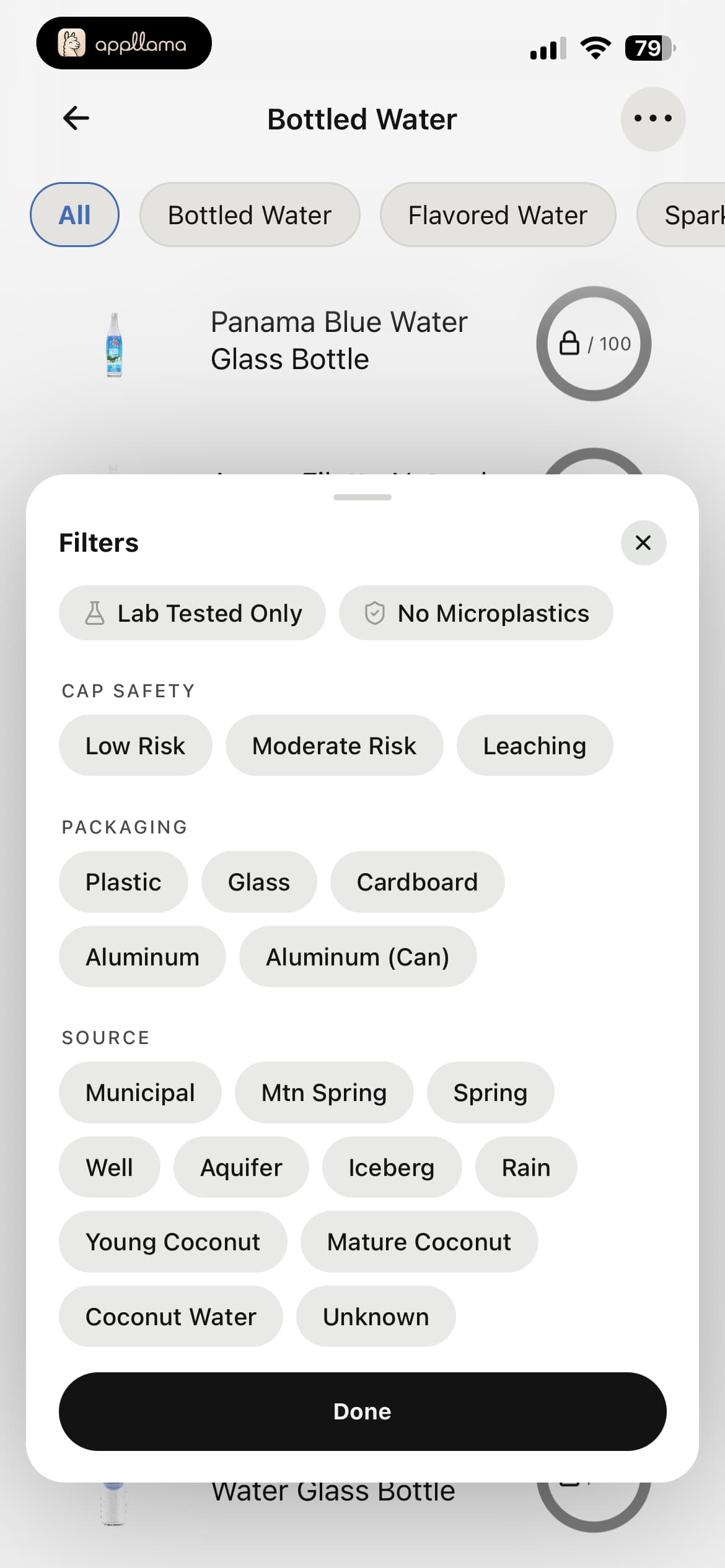 Bottled Water Filter Sheet