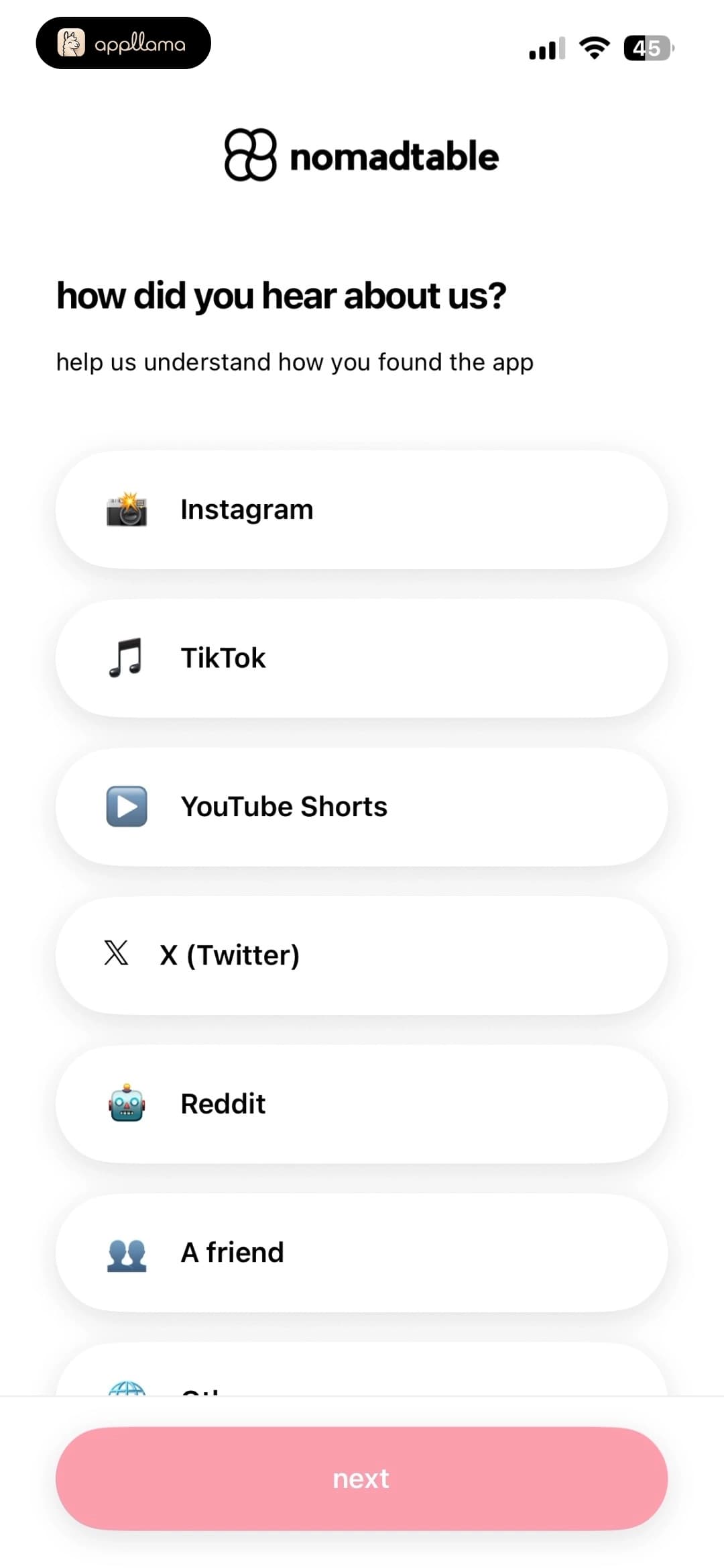 Discovery Source Selection