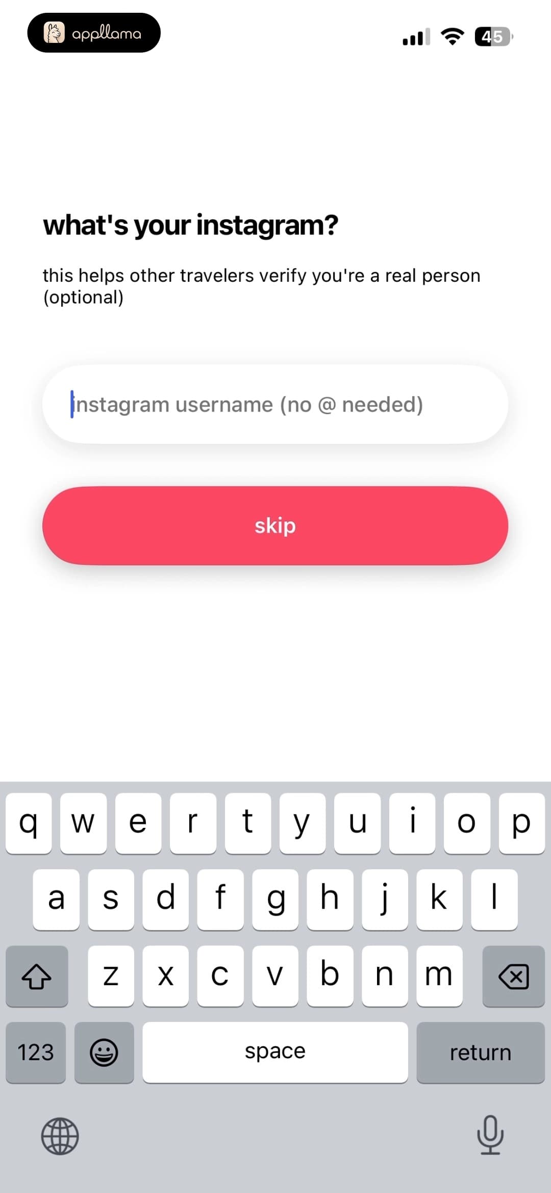 Instagram Entry