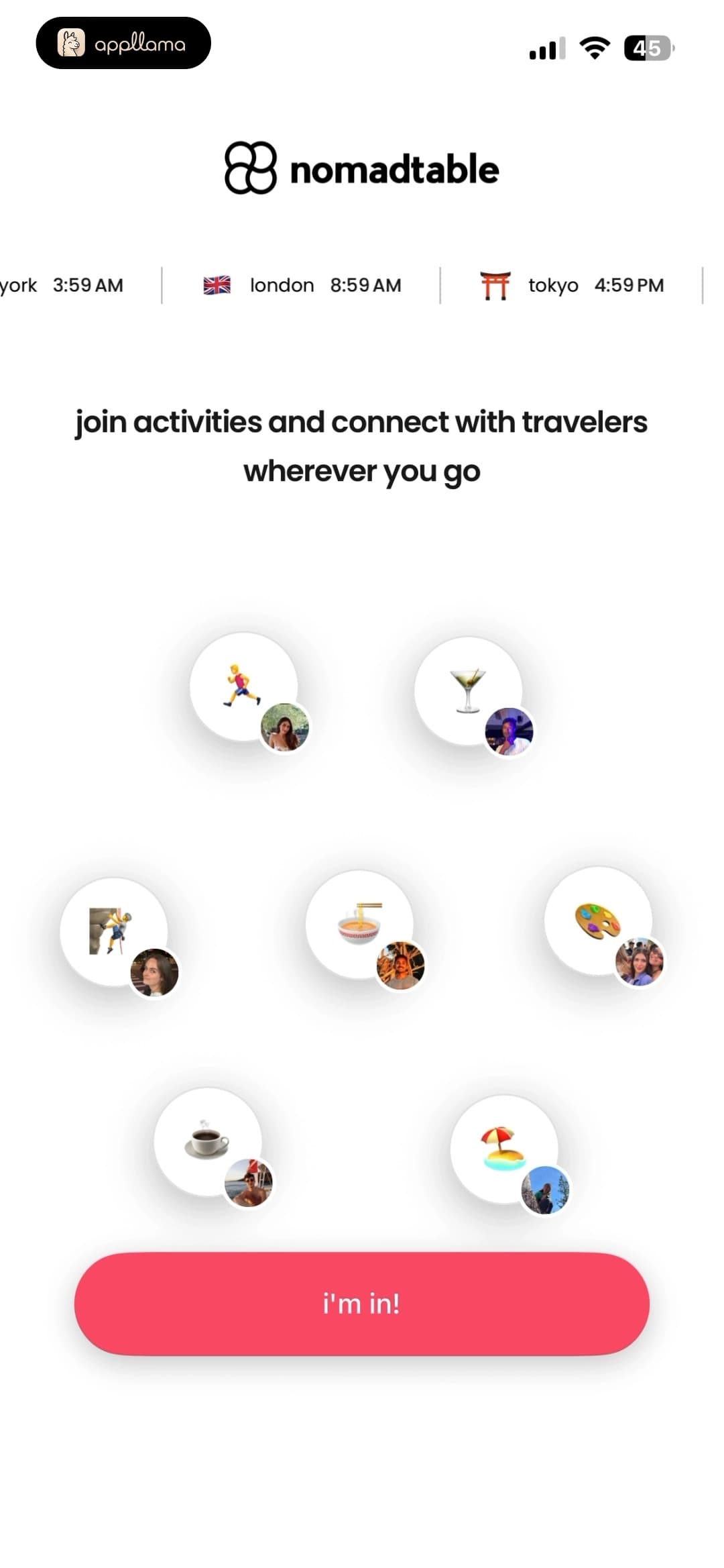 Onboarding CTA