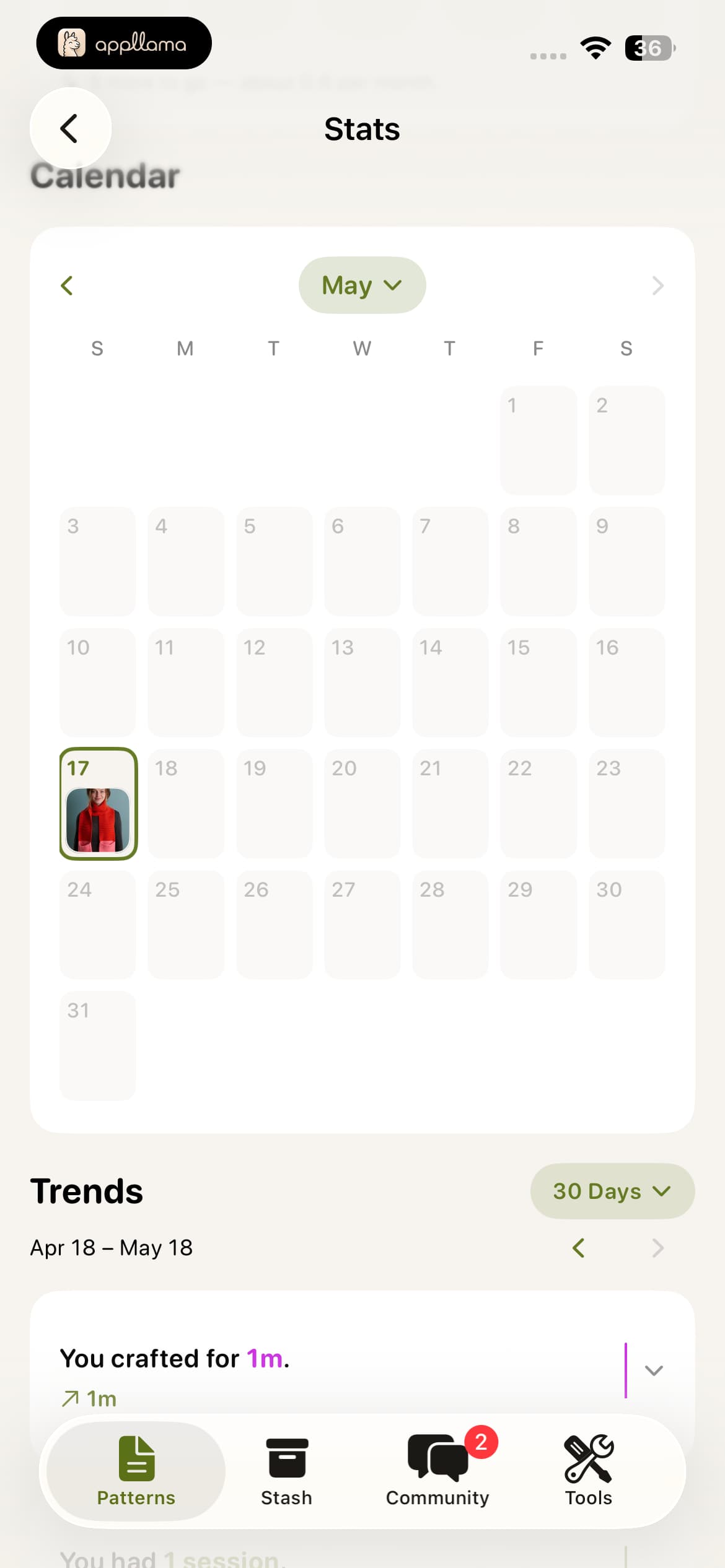 Stats Calendar