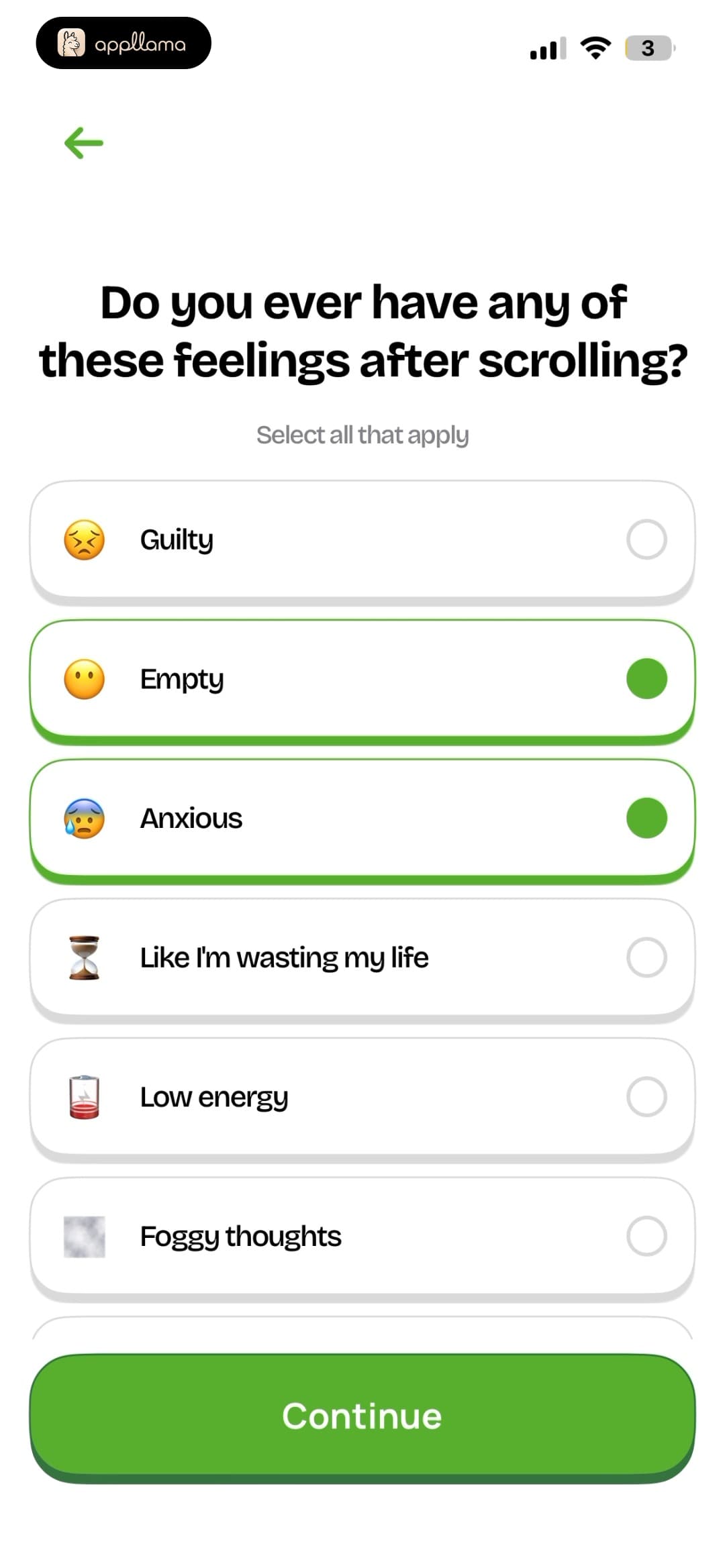 Feeling Survey