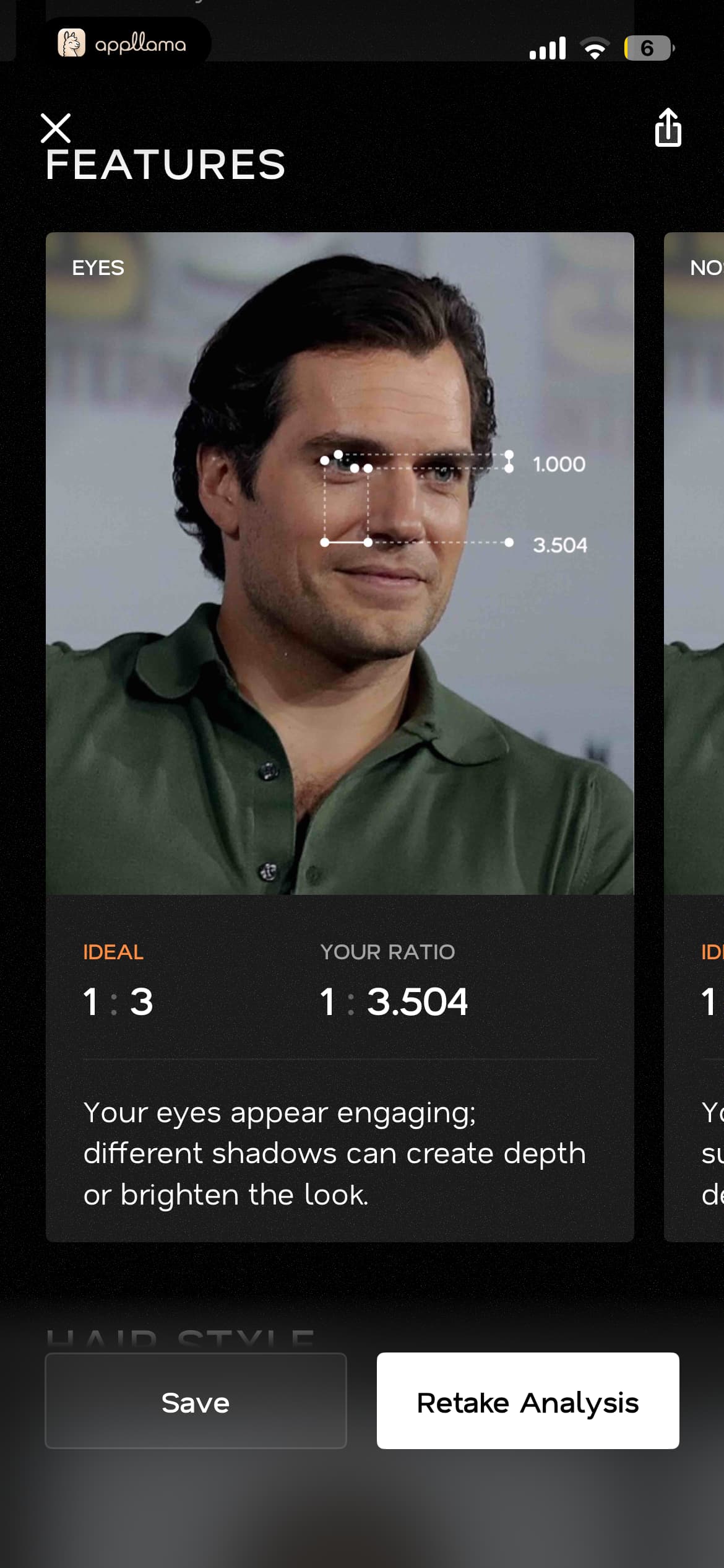 Eye Feature Result