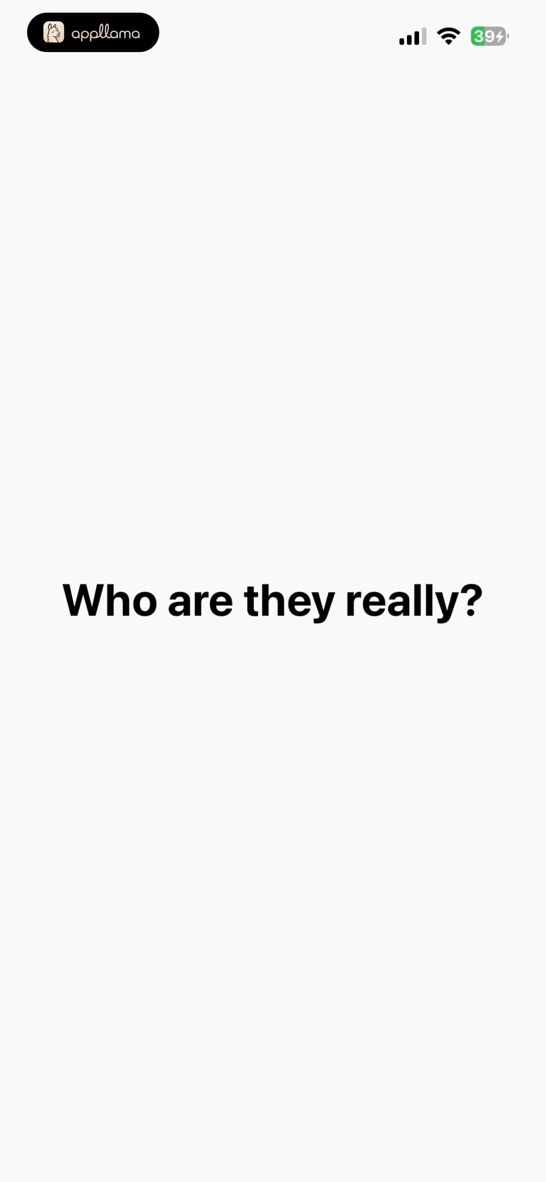 Onboarding Question