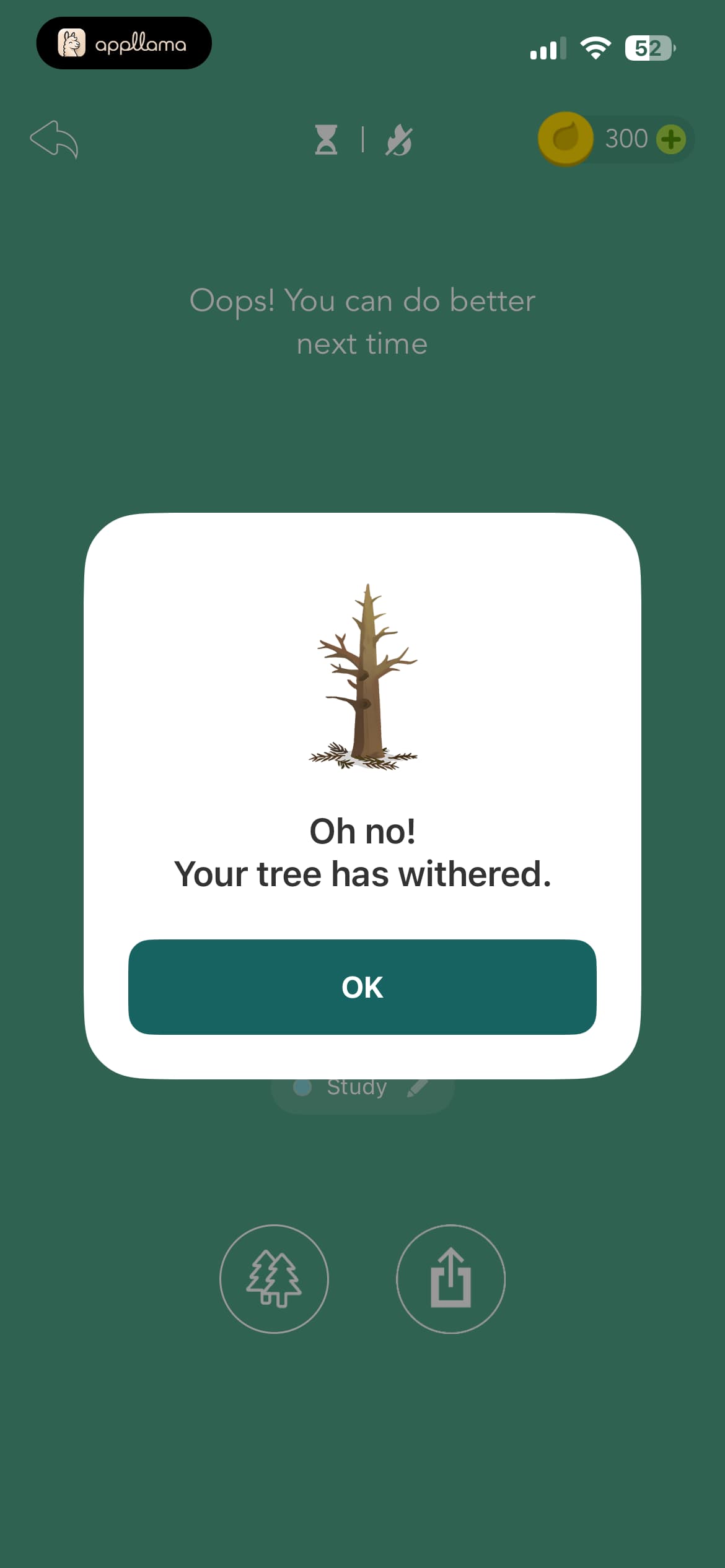 Failure Dialog