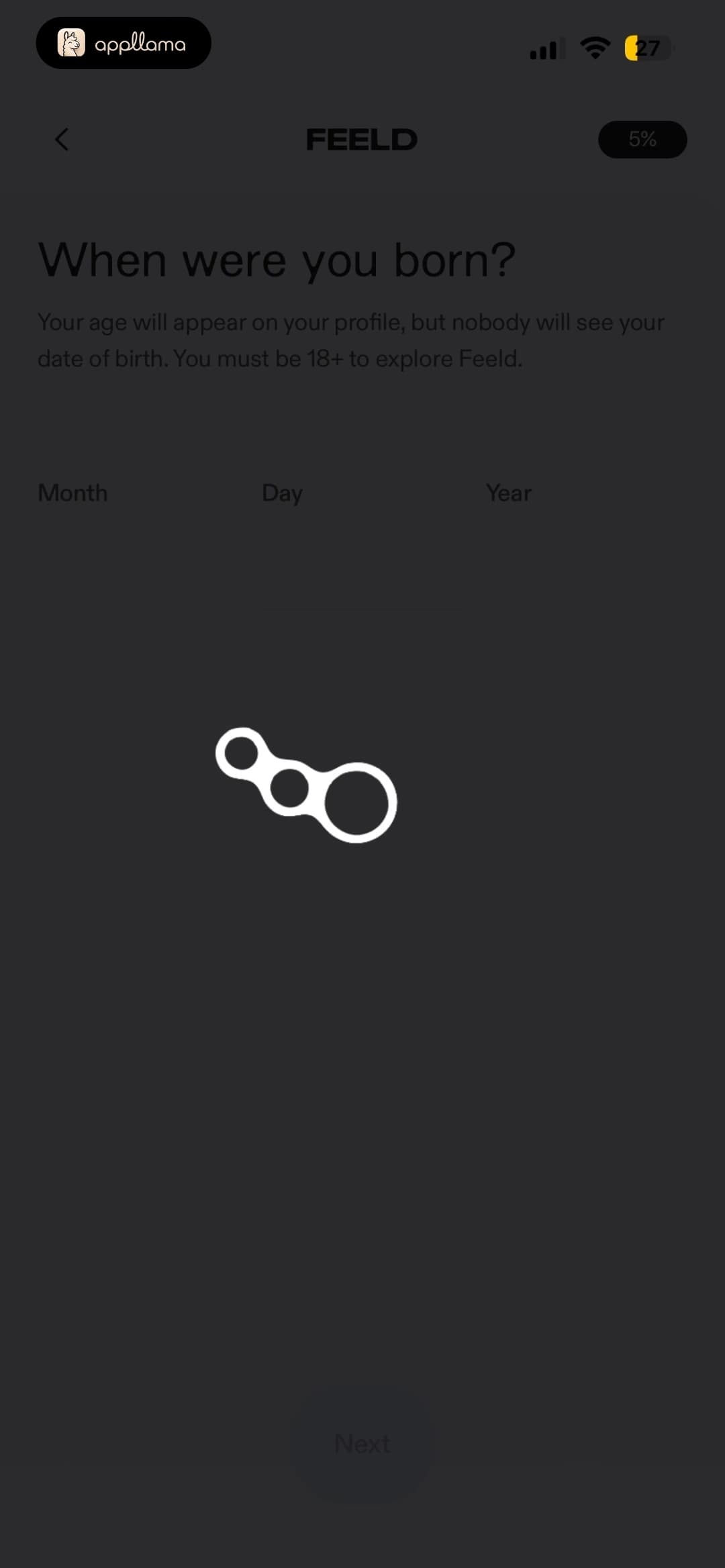 Birthdate Loading