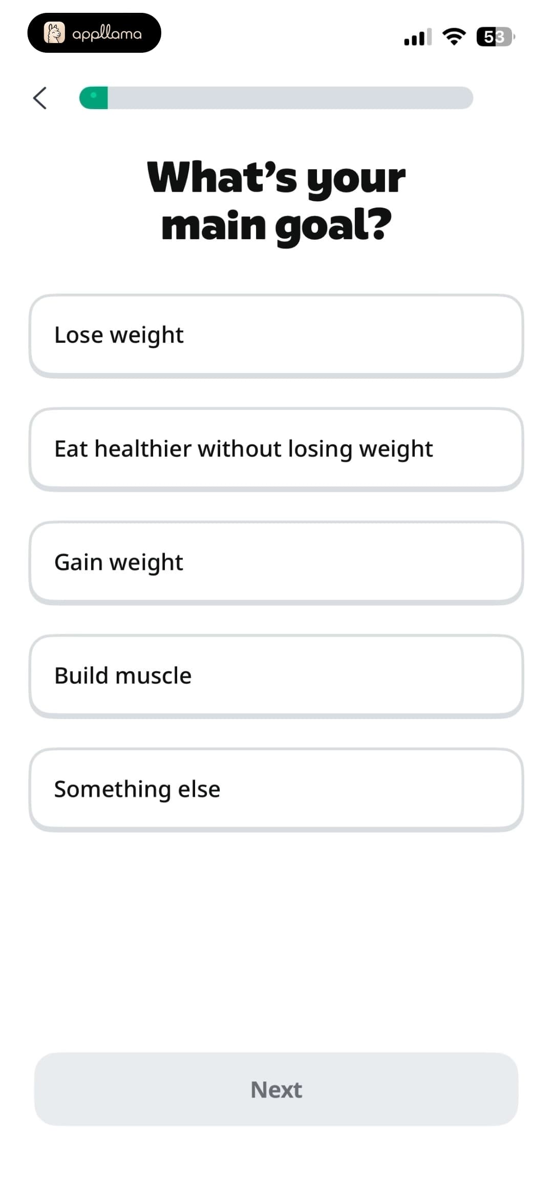 Main Goal Question
