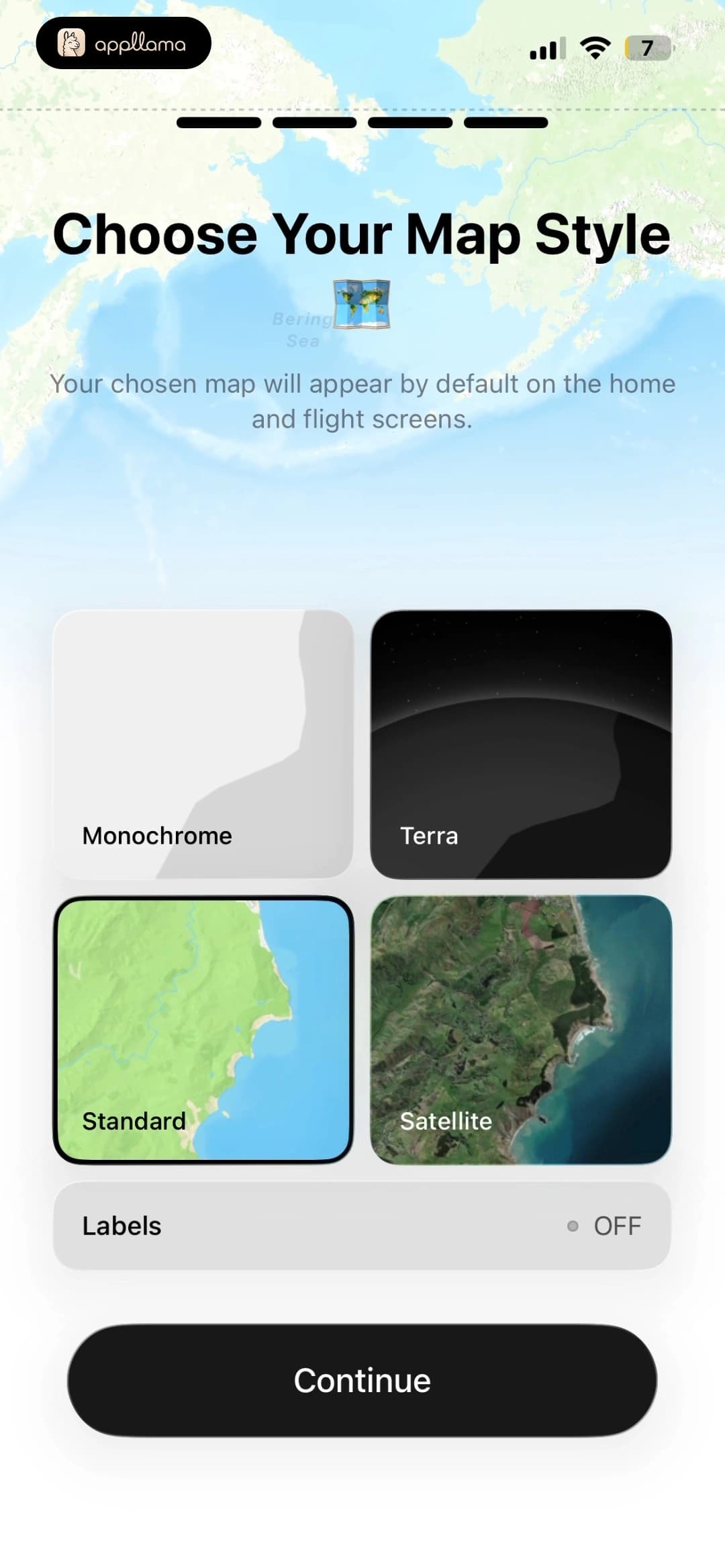 Sky Map Style Select