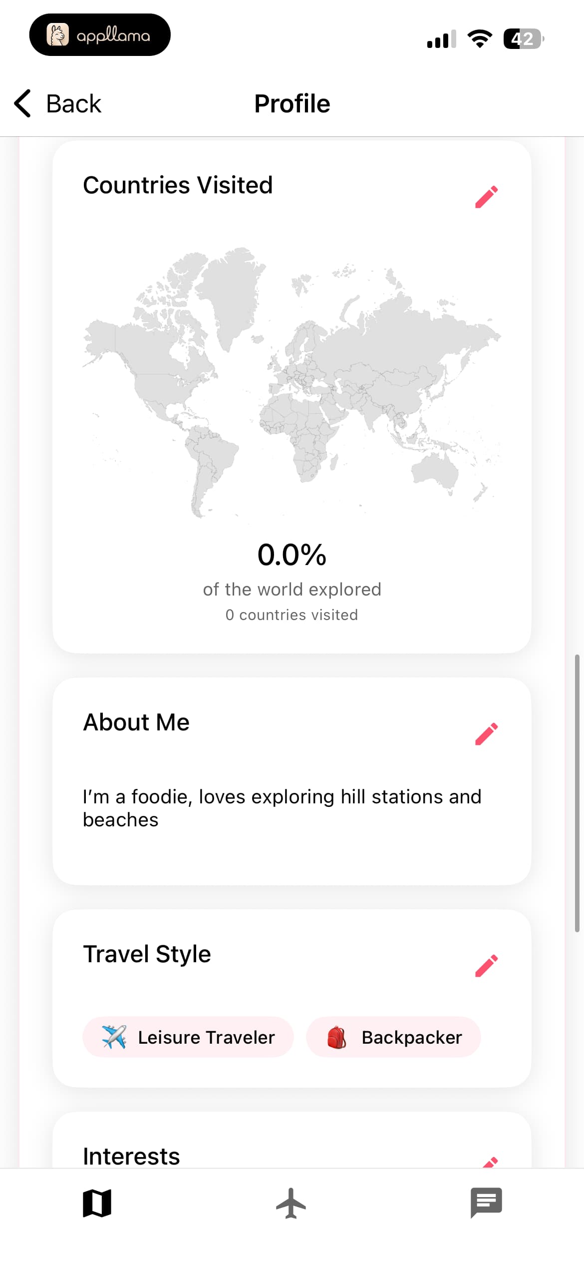 Profile Travel Sections